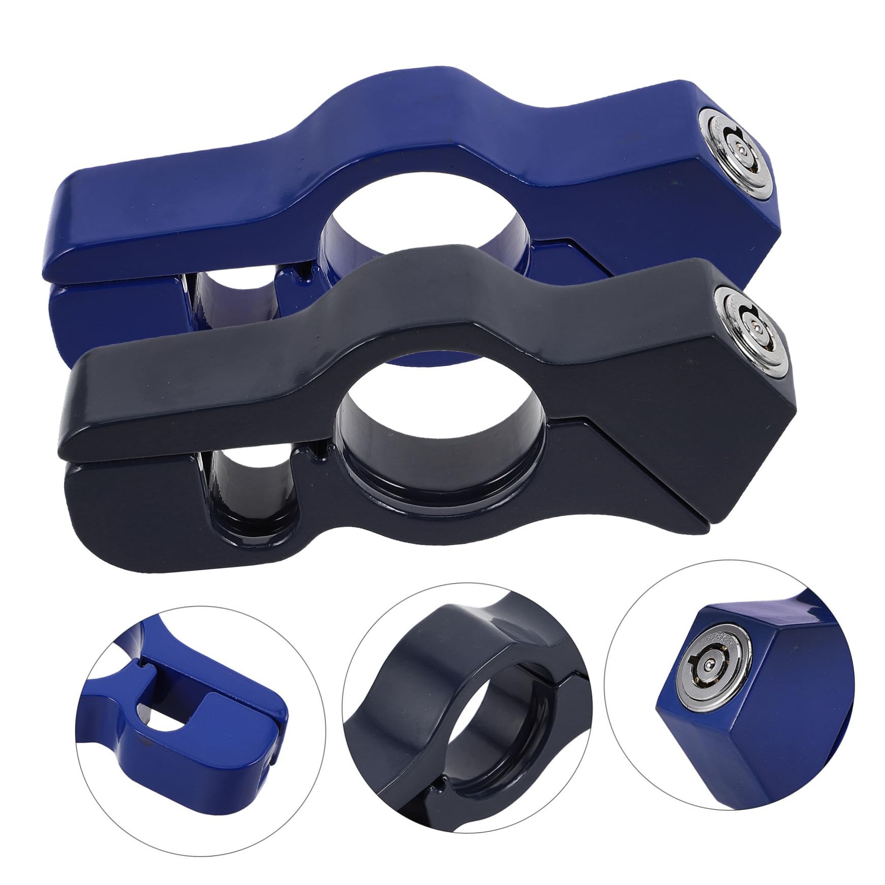 Antivol de Guidon pour Moto 2 Pcs en Alliage D’Aluminium