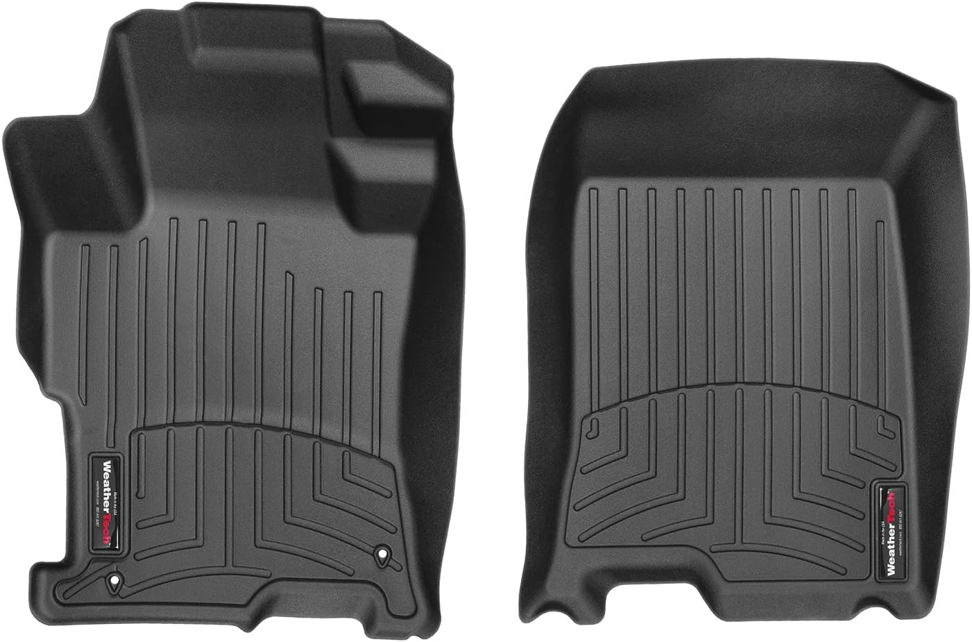 WeatherTech Custom Fit FloorLiners for Honda Accord, Accord, 1st Row (441481), Black