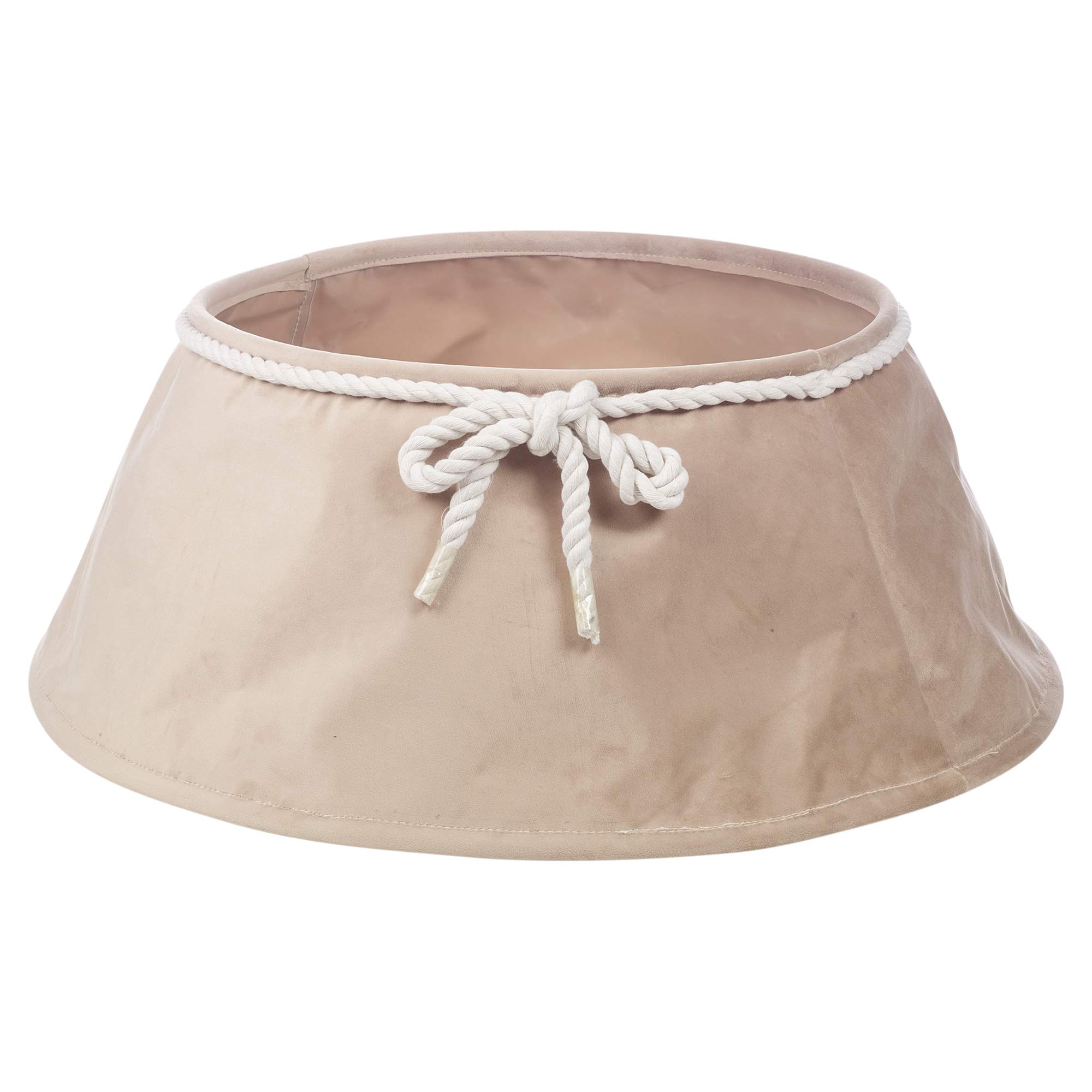 Urbnliving Beige Christmas Velvet Tree Skirt Floor Base Cover Decor Mat Home Ornament (Beige)