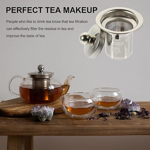 Miniatura 4 de Hemoton Tetera Colador de té Tetera Infusor Colador de café Filtros de té de metal Colador de té Hoja de té Hoja de té Filtro de té Infusor de té