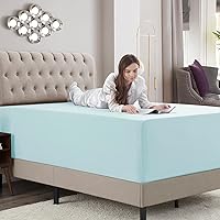 Vista 225 de Empyrean Charcoal Grey Extra Deep Pocket Fitted Sheet Full Size, Hotel Luxury Deep Pocket Full Size Fitted Sheet Only Easily Fits 18 to 24 Inch