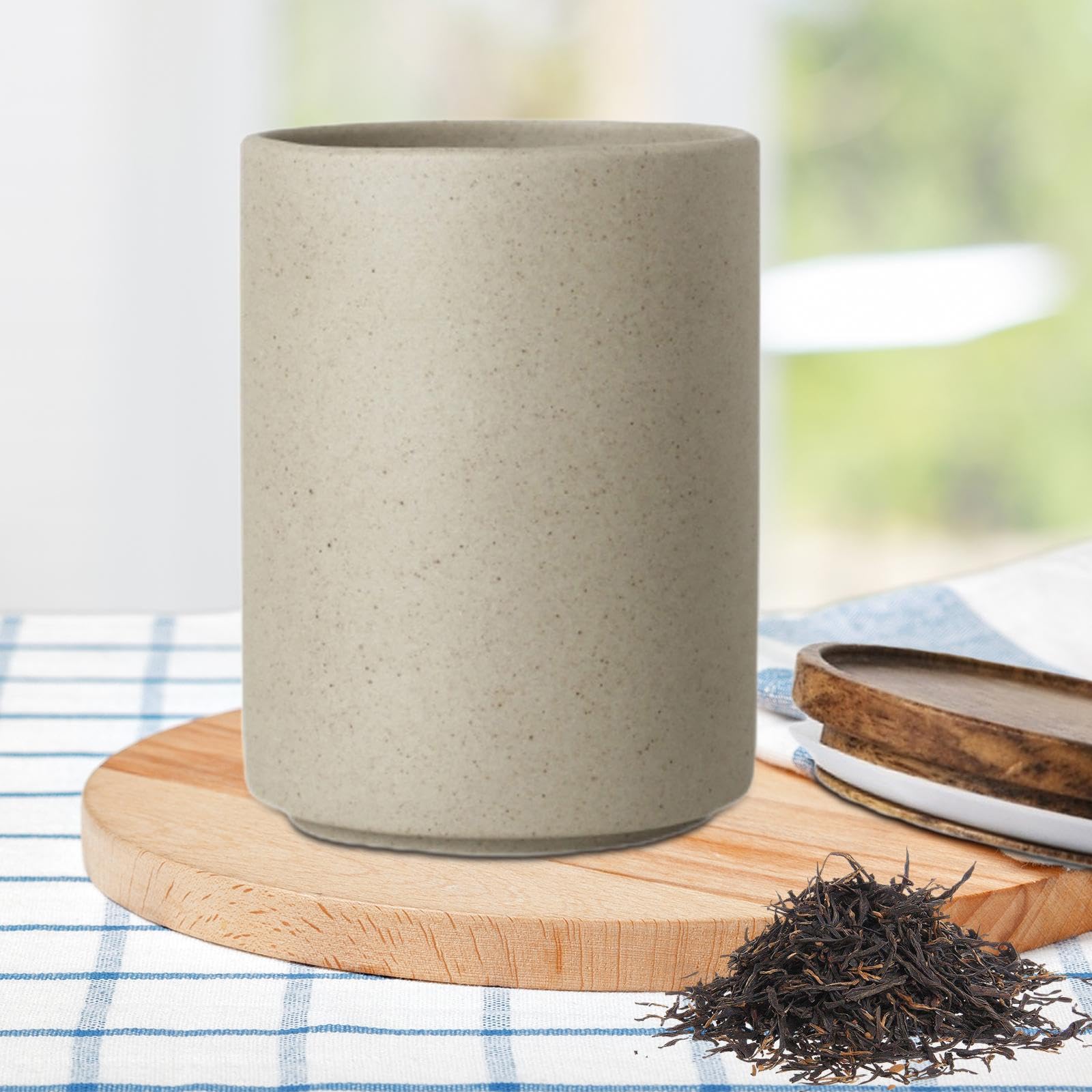 Vorratsdose Lebensmittel Vorratsdose Dosenbox Porzellan Teedose Porzellandose Luftdichte Kaffeedose für Nüsse, Mittel