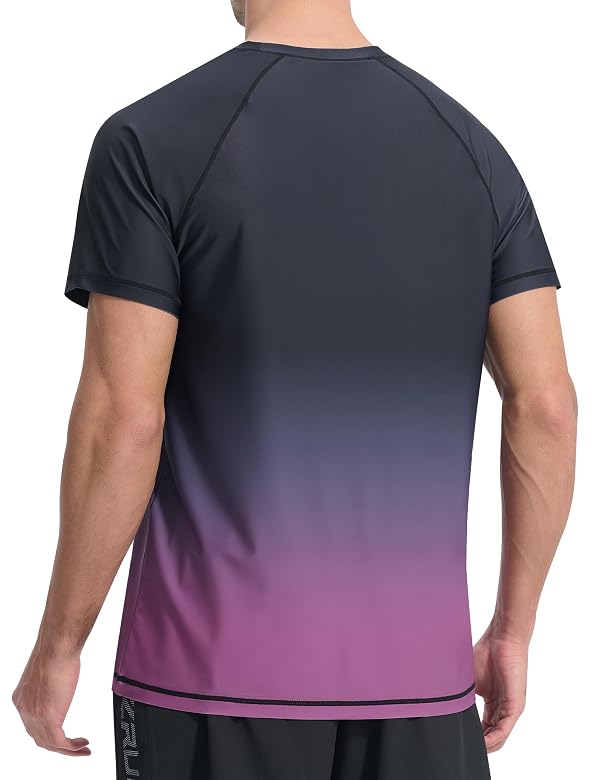 EZRUN Men's UPF 50+ Swim Shirts Cooling Rash Guard for Fishing Surf Beach by EZRUN - Image 3
