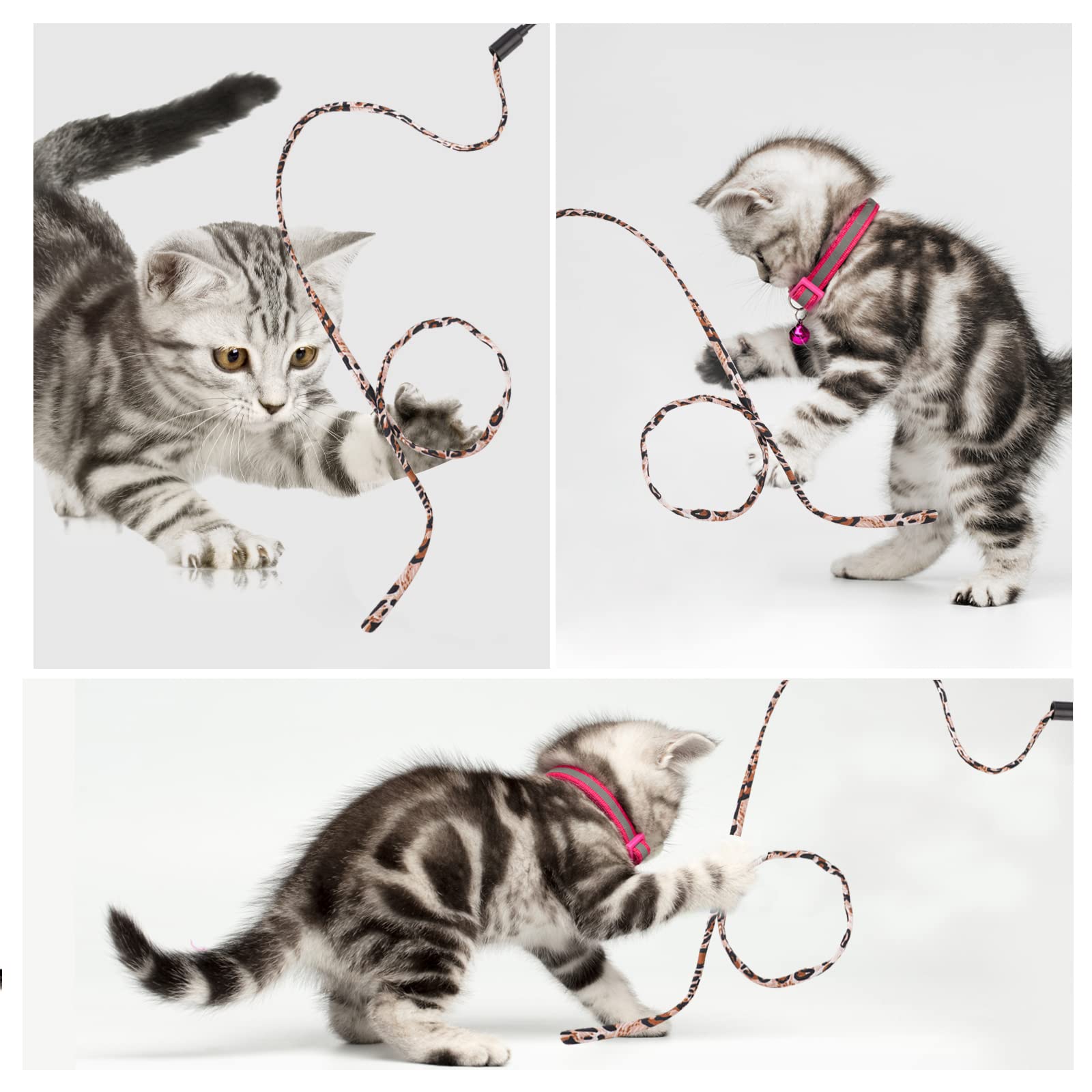 3 Bacchette Giocattolo Per Gatti Con Nastri Arcobaleno - Giocattoli Interattivi Per Gattini - Foto 9