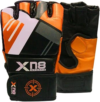 XN8 Boxing MMA Gloves Grappling-Martial Arts-Sparring-Punching Bag-Cage Fighting-Mote Leather Mitts-Combat Training