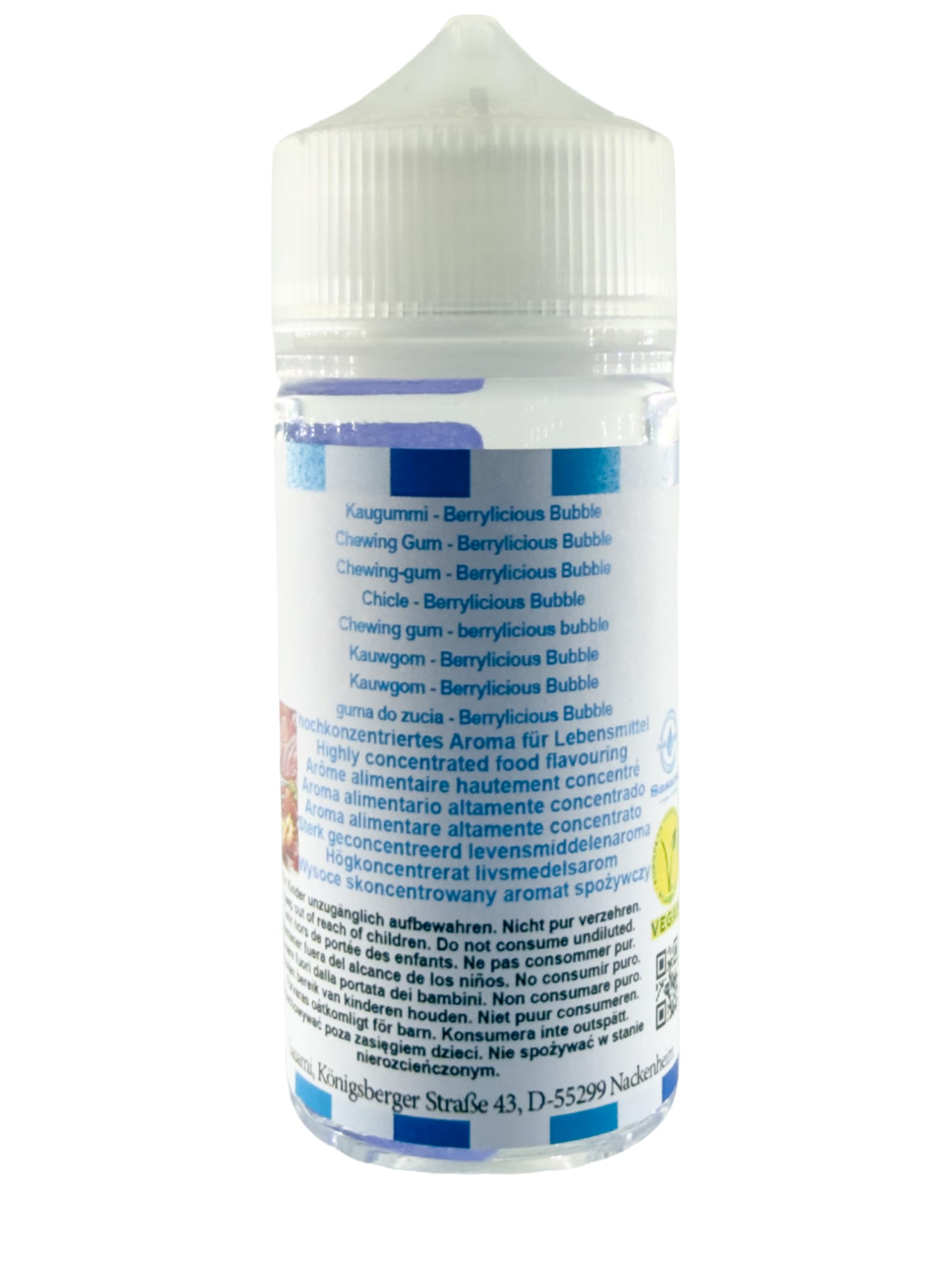 guma do żucia - Berrylicious Bubble Aromat Koncentrat - wegański - Sasami - 100ml