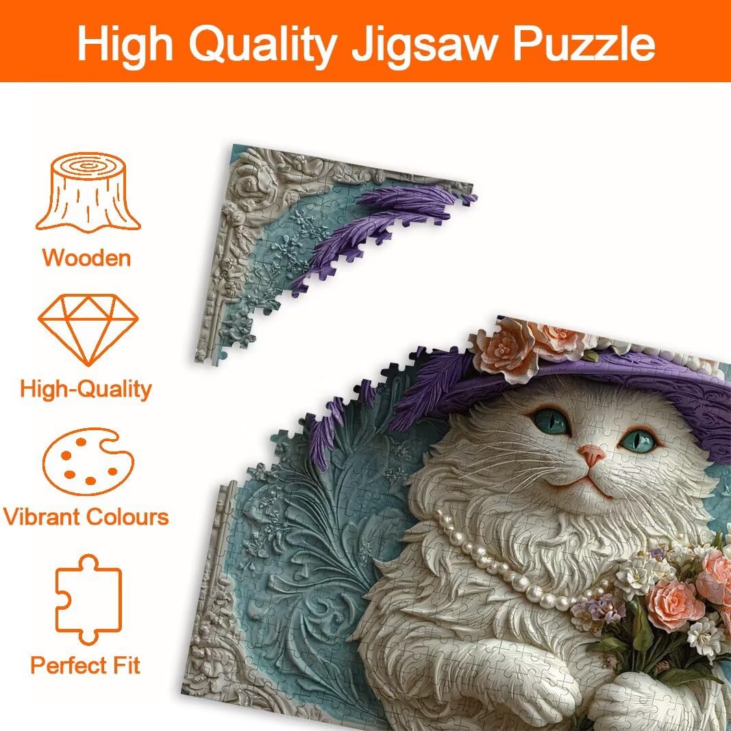 Puzzle 2000 Pezzi, Puzzle Gatto, Misura: 100x71cm, Regalo Donna/Uomo -8681