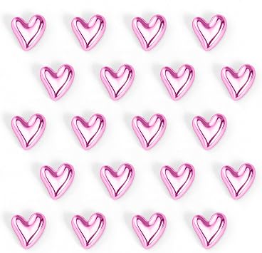 20Pcs Pink Magnets, Heart Magnets, Small Refrigerator Magnet, 0.79in Love Heart Magnet for Fridge, Cute Decorative Magnets for Pink Kitchen Accessories Kitchen Decor