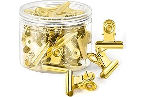 Gold Bulldog Clips with Thumbtacks: The Ultimate Bulletin Board Solution