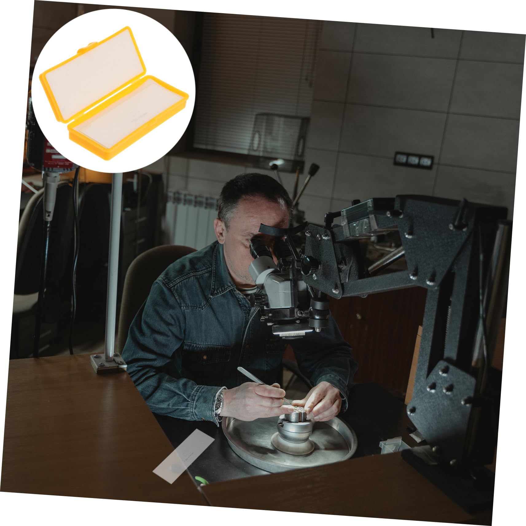 Platform Micrometer Stage Micrometer Microscope Calibrating Ruler Microscope Slides Crosshair Microscope Camera Slide Microscope Calibration Slide Ruler Multifunction Plate Glass SOESFOUFU