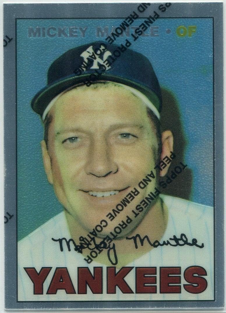 Mickey Mantle 1996 Topps Mickey Mantle Commemorative Set W/Coating Card #17 - Slabbed Baseball Cards