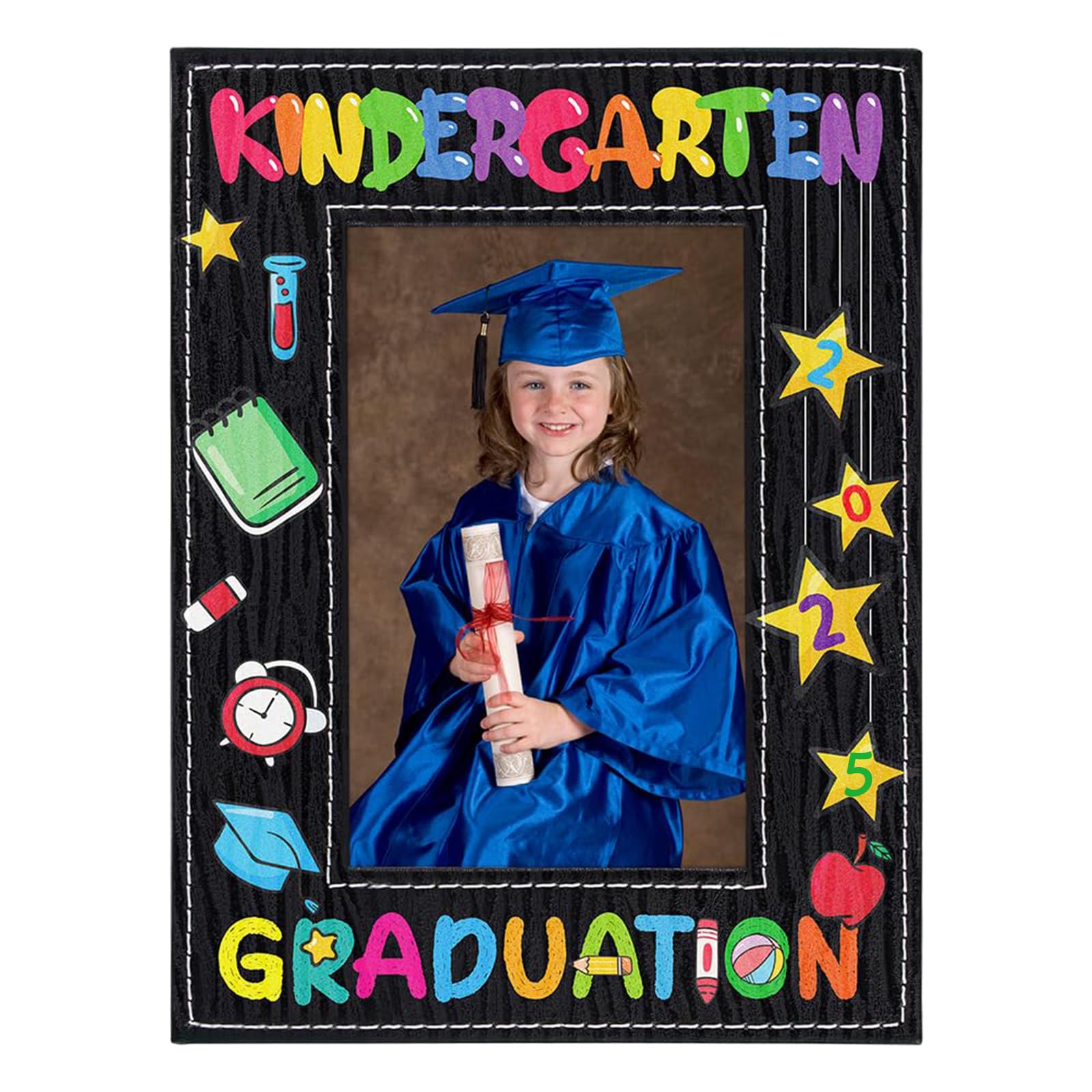 DETIHO Bilderrahmen Für Den Ersten Schultag – 14,7x20,3 Cm Holzrahmen Mit Staffelei, Für Fotos 10x15 Cm