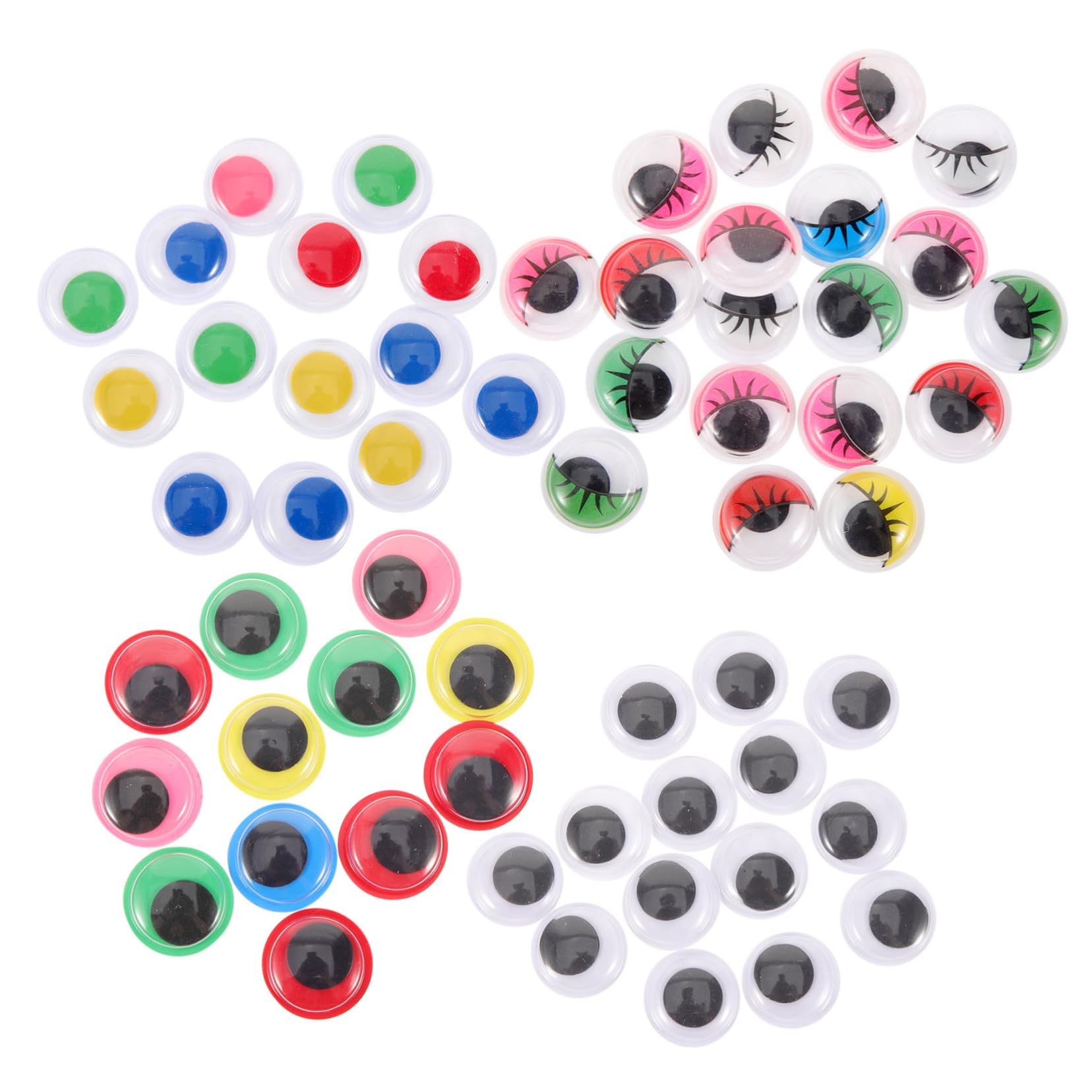 ERINGOGO Doll Eyes Craft Accessory Kit 200pcs Eyes Luminous for DIY Jewelry Making Supplies