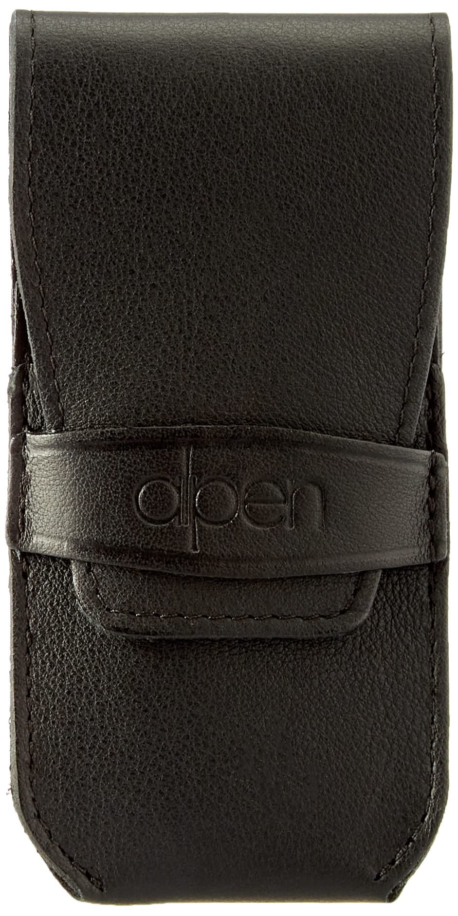Alpen Maniküre-Set, 3-tlg, rostfrei, Haut-und Nagelschere, Pinzette, Nagelfeile, schwarzes Etui