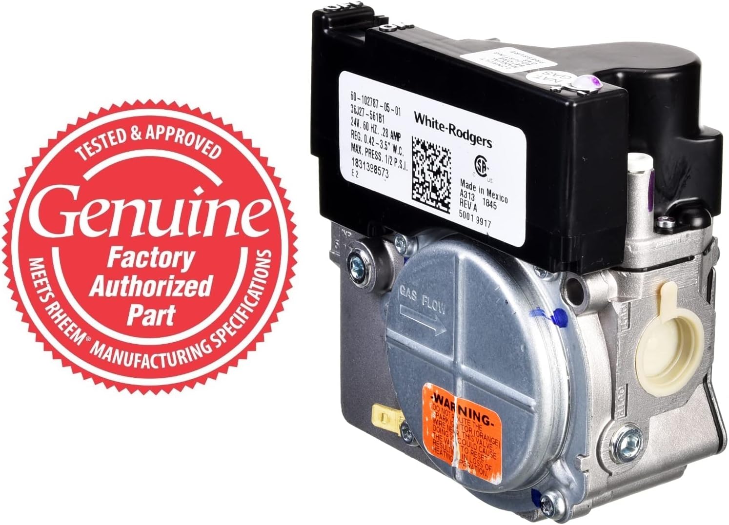 Rheem 60-102787-85 1/2" HSI/DSI Modulating Natural Gas Valve