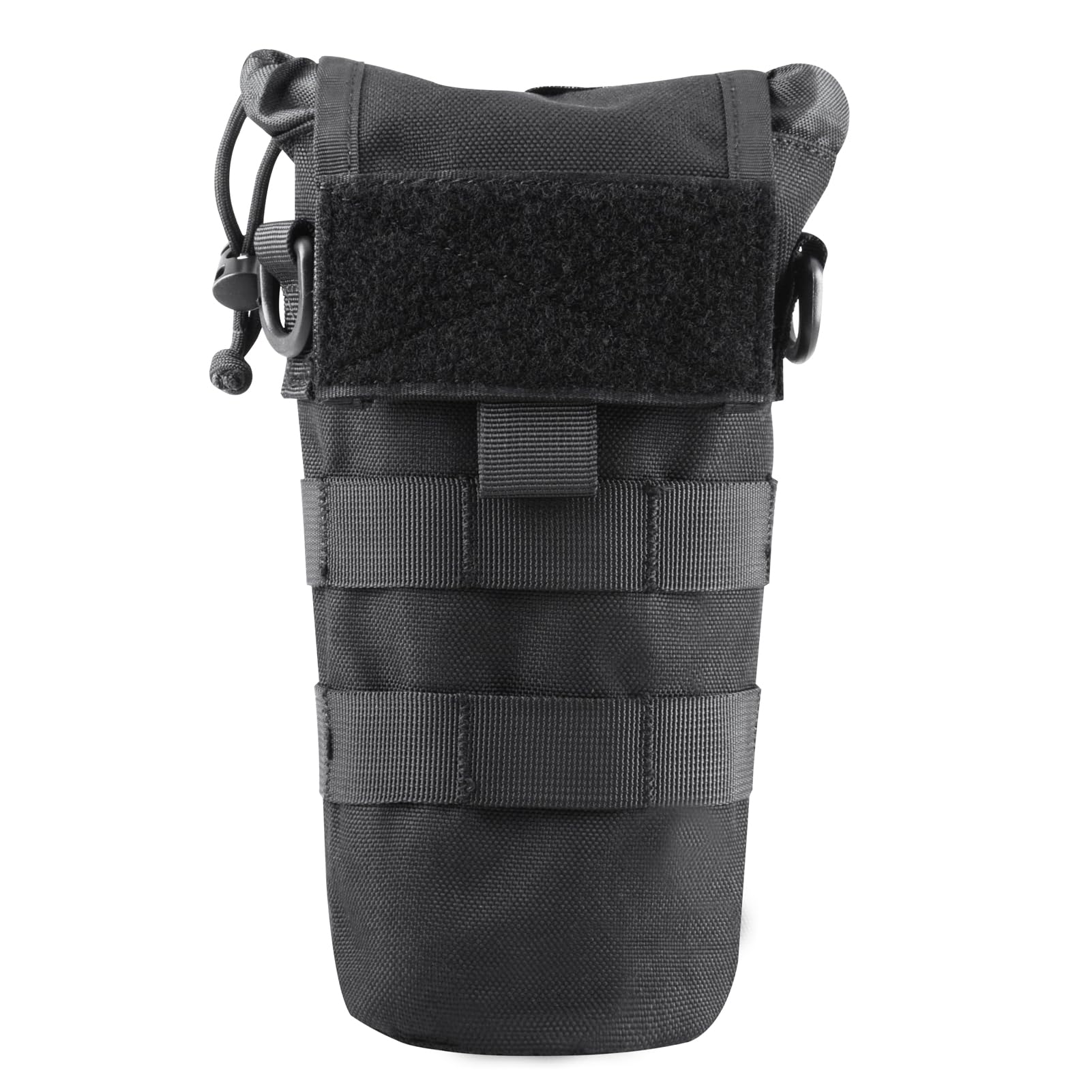Azarxis Tactical Water Bottle Pouch, Molle Bottle Holder Holster Hydration Carrier Bag with Adjustable Drawstring Open Top for Military Vest Backpack Outdoor Cycling Hiking Camping Running-picture-13