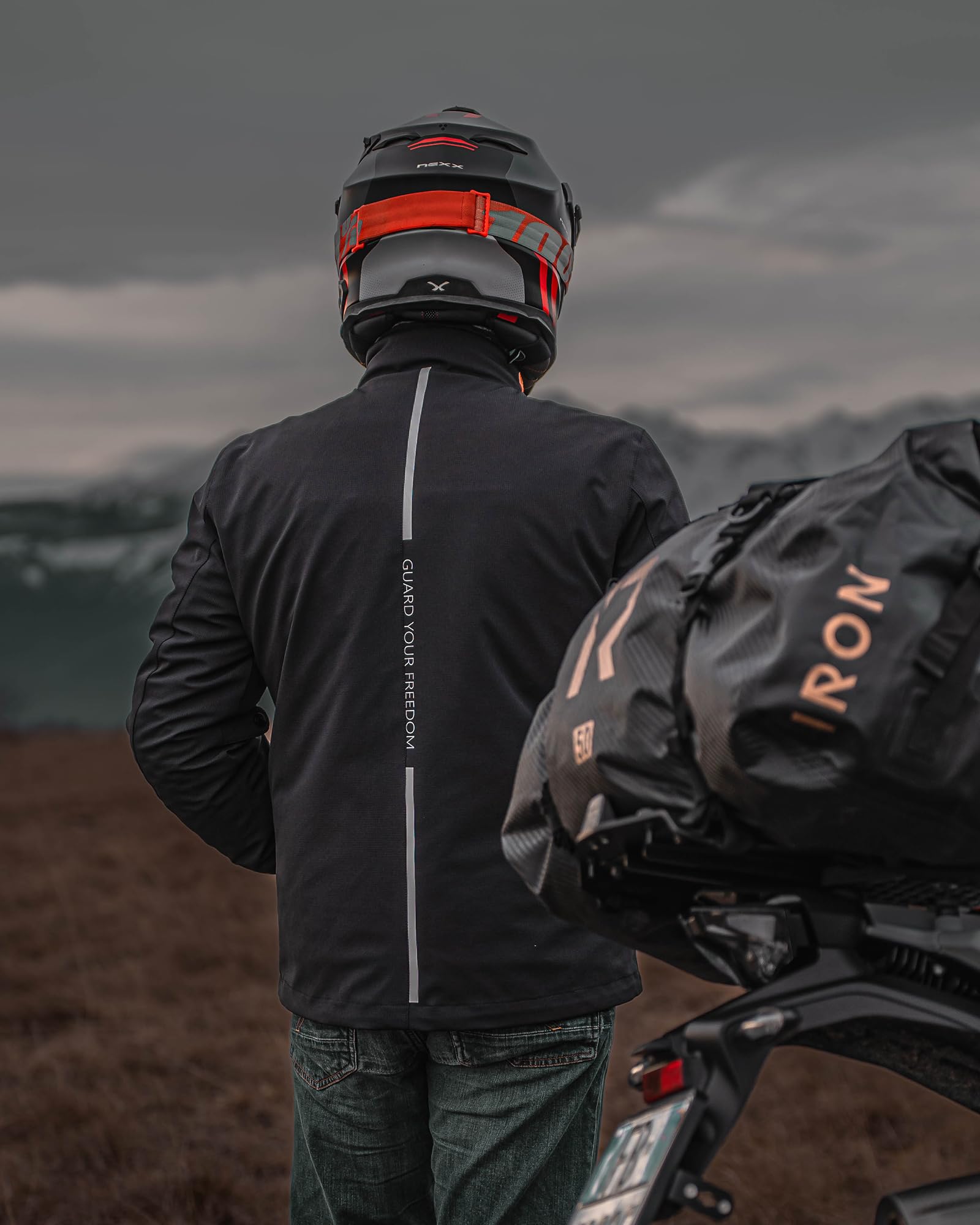 RIDEIRON Motorradjacke Herren Damen CE-geeignet,Motorradjacke Winter mit CE-Protektoren Herausnehmbarem Futter zum Schutz vor Kälte und Wind für alle Jahreszeiten M | CE-konform; Protektoren, Futter abnehmbar, winddicht, wärmend, für Fahrten das ganze Jah