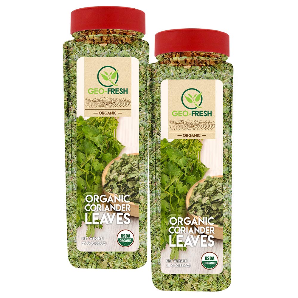 Geo-Fresh Organic Dried Coriander Leaves, 25g (Pack of 2)| Dhaniya| Premium & Authentic Taste| Enhance flavour in any dish| No Artifical Colour & Preservatives| 100% Organic, Non-GMO, USDA Certified, Jaivik Bharat Certified (B08QFQRDHS) Amazon Price History, Amazon Price Tracker