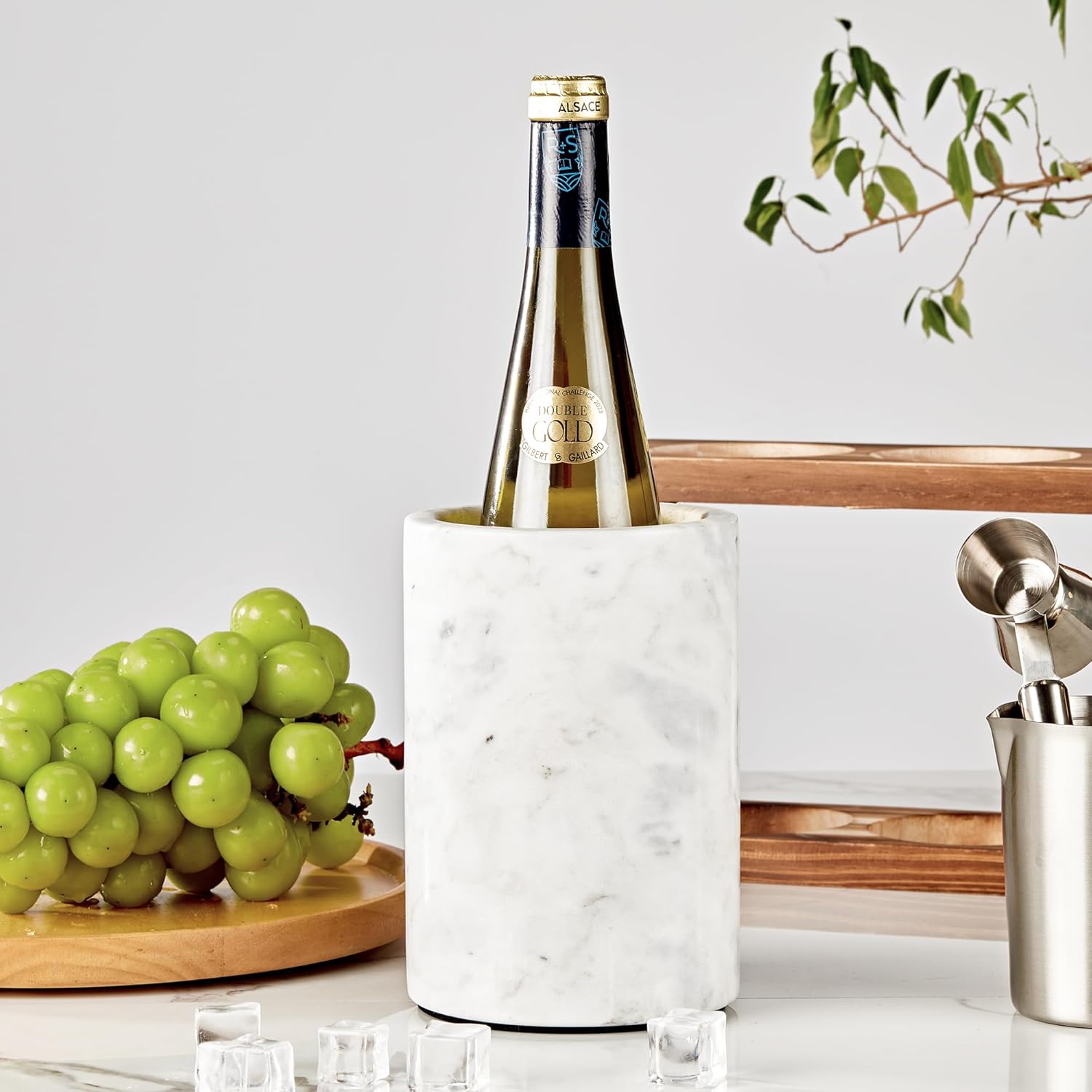 Marble Wine Chiller – Natural Stone Cooling Vessel, Rapid & Long-Lasting Chill, Elegant Decor for Wine Enthusiasts