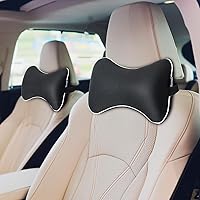 Vista 6 de Almohada de Cuello de Coche Inflable, Almohada de Reposacabezas de Coche Inflable Suave para Asiento de Conducción con Correa Ajustable, Diseño