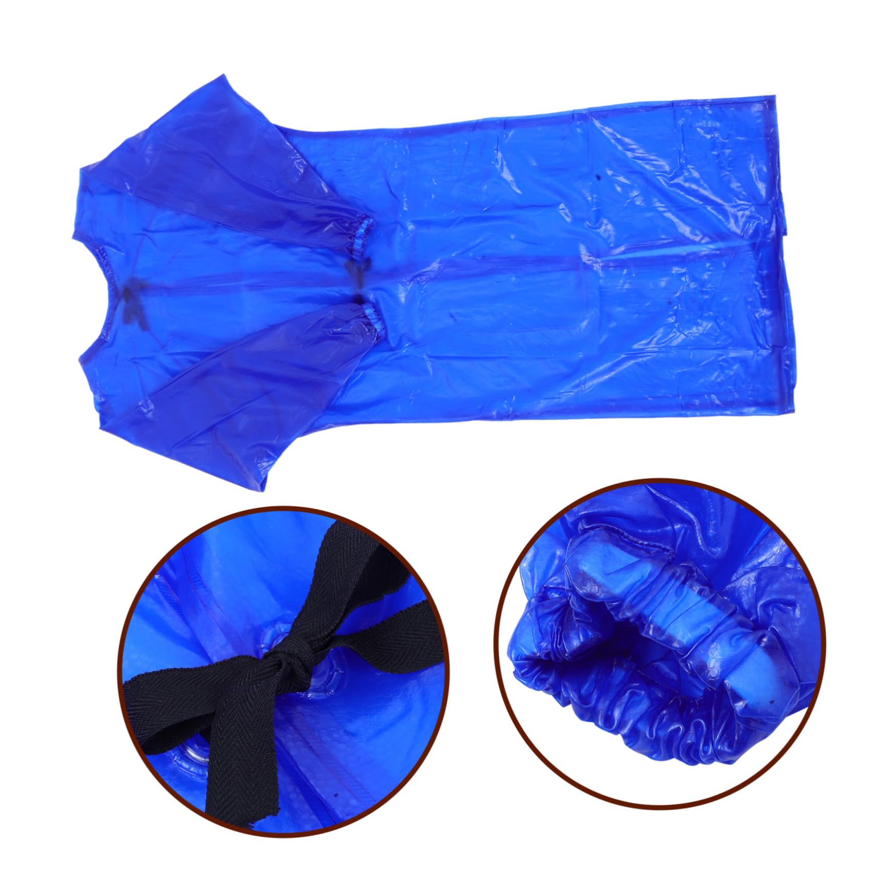 jojofuny wasserdichte Arbeitskleidung Schürzen Masse Küchenschürzenärmel wasserdichte Schürzen Laborkittel Bulk-Schürzen Laborjacke Geschirrspülschürze wasserdicht PVC Blue