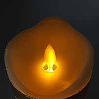 Vista 4 de Artediseño piezas maestras Saint Martin of Tours - Vela de oración devocional LED sin llama, decoración religiosa de lámina dorada para el hogar