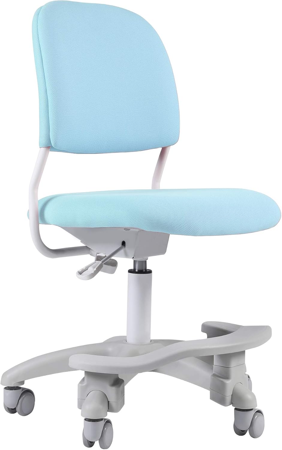 Ergonomic Kids Desk Chair, Child's Children Student Study Office Computer Chair, Adjustable Height and Seat Depth, Detachable Footrest and Lumbar Support (Blue, W/Chair Slipcovers)