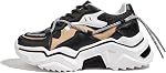 LUCKY STEP Femmes Plateforme Colorful Mode Sneakers Retro Colorblock Stylier mignon Chunky Chaussures de marche papa