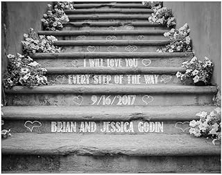 Personalized Wedding Art Print – “I Will Love You Every Step of the Way”...