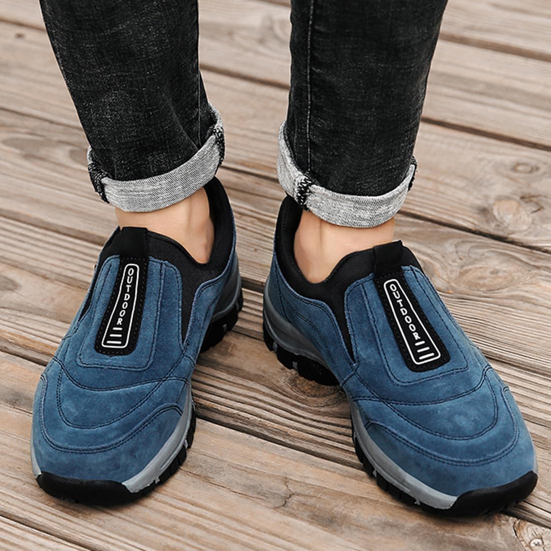 Men's Comfortable Waterproof Breathable Orthopedic Walking Shoes,Orthopedic Walking Shoes Slip On Hiking Shoes for Men - Image 3