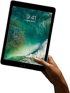 Apple iPad 9.7 (5th Generation) 32GB Wi-Fi + Cellular - Space Gray - Unlocked (Renewed)