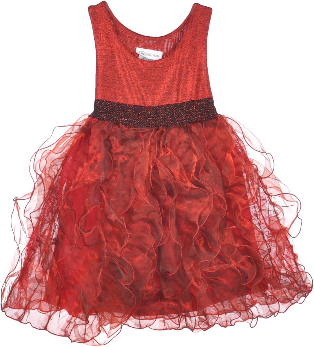 Bonnie Jean Christmas Holiday Santa Plaid Multi Dress: Clothing, Shoes & Jewelry