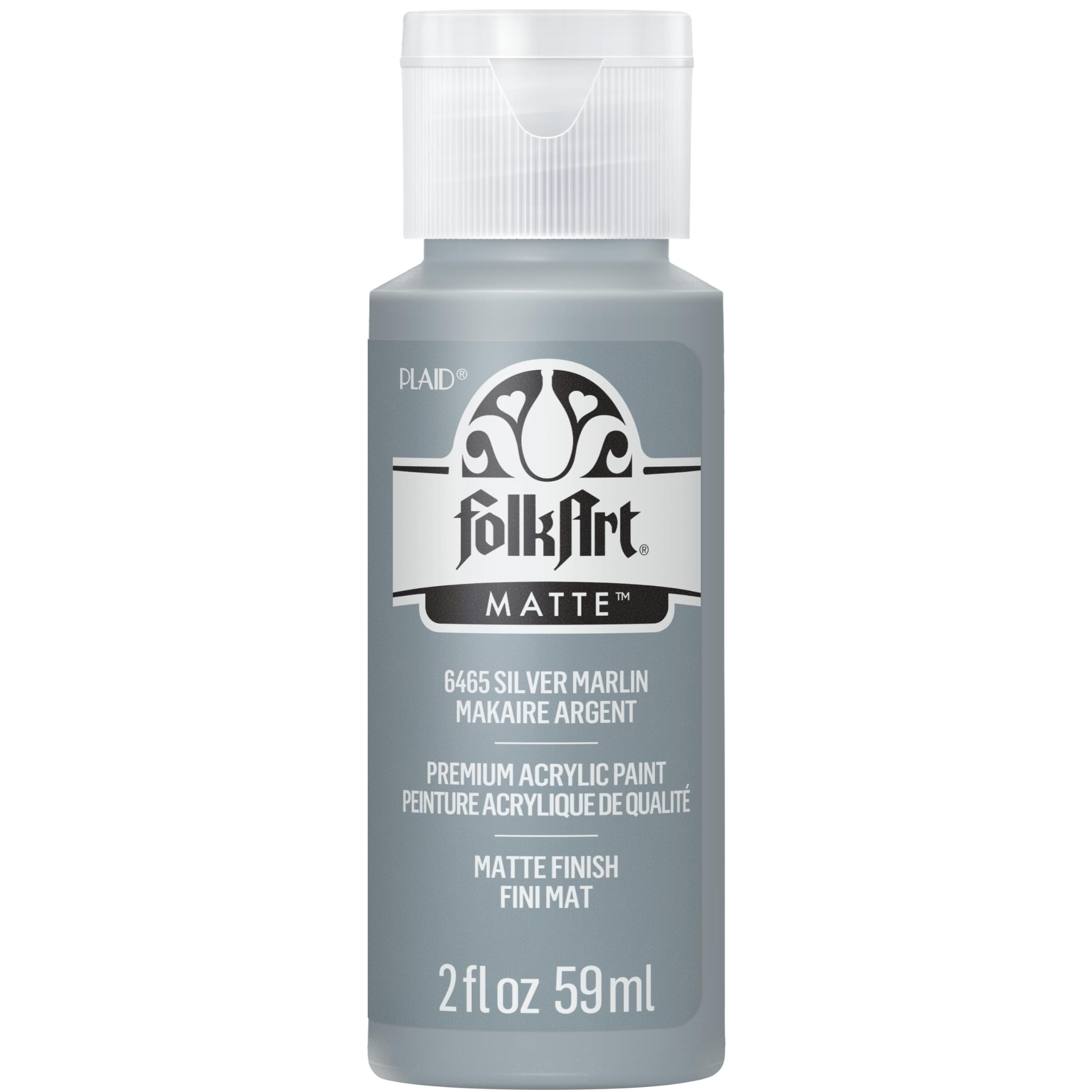 FolkArt Acrylic Paint in Assorted Colors (2 oz), , Silver Marlin