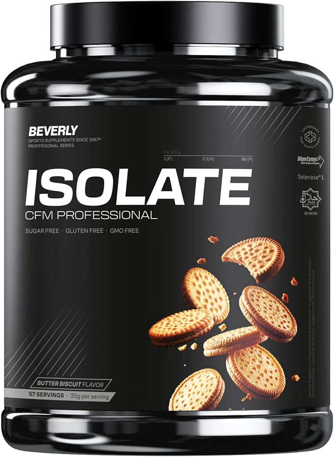 Proteína Aislada Beverly Isolate CFM Sabor Butter Biscuit - 30g Proteína por Servicio