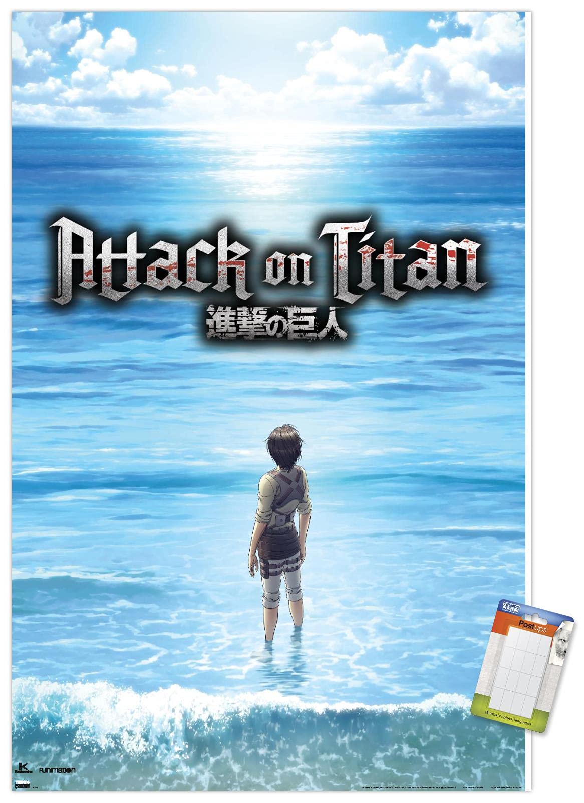 Amazon.com: Attack on Titan: Season 3 - Ocean Wall Poster, 22.4L