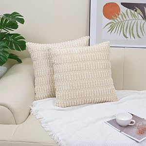 Side Sleeper Pillow Faux Lambswool Flower Pillow Cover Soft Decorative Cushion Cover for Sofa and Bed