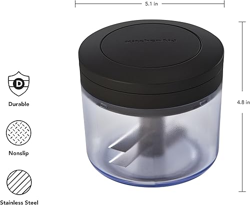 Miniatura 2 de KitchenAid Picador manual de alimentos, 3.8 tazas, negro