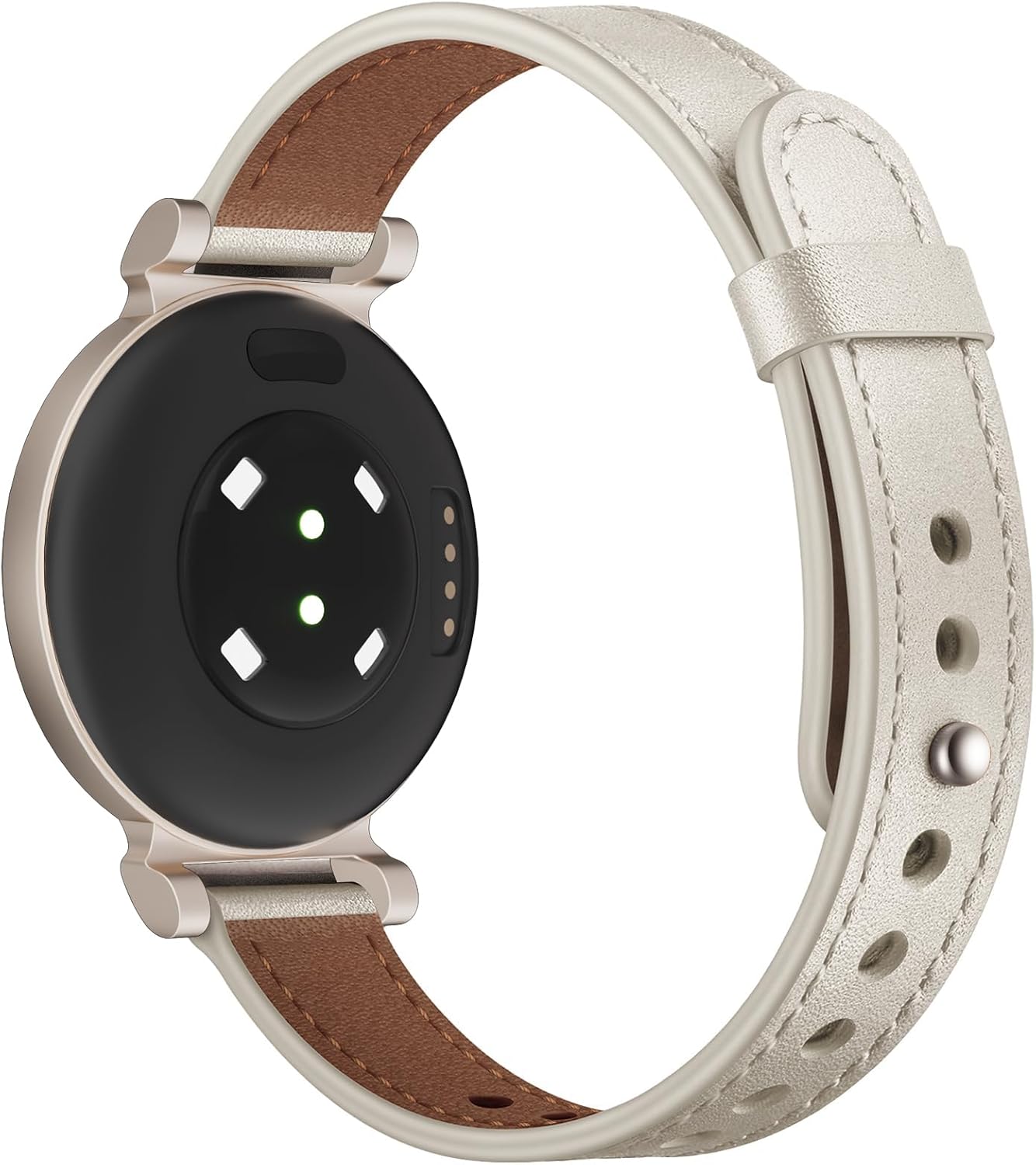 Leather Slim Bands Compatible with garmin lily 2, Leather with Charms, Feminine Design for garmin lily 2 watch Band