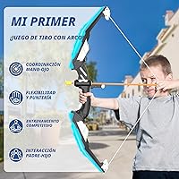 Vista 5 de Paquete de 2 arcos y flechas para niños, juego de tiro con luz LED con 24 flechas de ventosa, 1 objetivo de pie, 6 objetivos de puntuación y 2