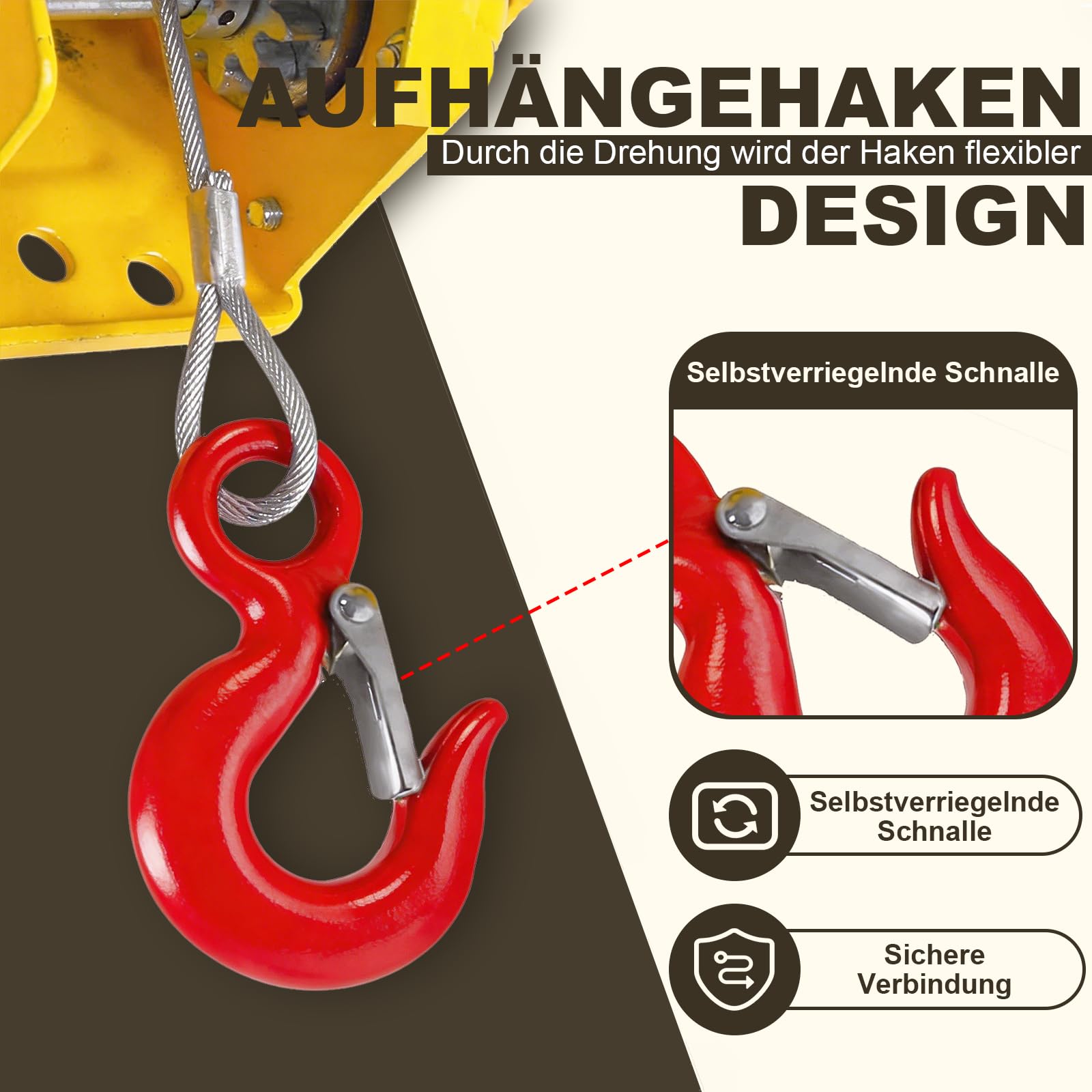 Handseilwinde mit Bremse 500kg Wandmontage für Boot Anhänger | Edelstahl Manuelle Seilwinde Klein mit 10m Drahtseil & Kurbel, Heben Senken, Ideal für Bootswinde, Trailer, Garage