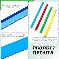 Vista 4 de Henoyso Mahjong - Empujadores de azulejos de 16.3 pulgadas, acrílico de colores, juego de 4, 4