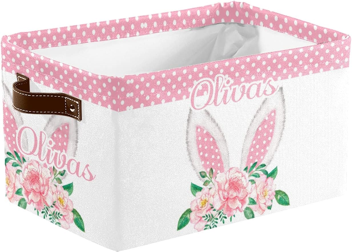 Personalized Storage Bins, Custom Storage Basket Boxes for Organizing