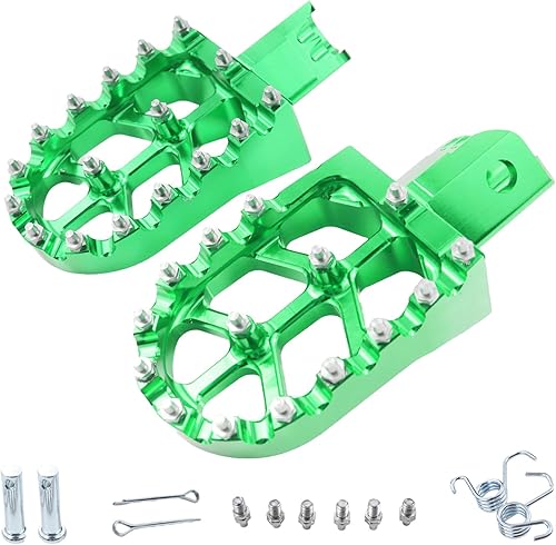 Miniatura 7 de Estriberas universales de aluminio CNC Estriberas Pedales Reposapiés para CRF50 CRF70 CRF110 XR 50 XR 70 XR 110 pit bike Dirt Bike motocicleta (rojo)