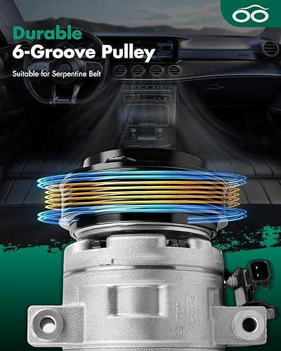 Miniatura 577 de SCITOO Compresor de CA para 2012-2014 para Ford Edge 2.0L para Ford Explorer 2.0L