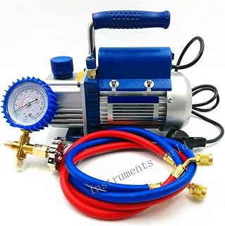 ILETD 150W Vacuum Pump FY-1H-N Air Conditioni Add Fluoride Tool Vacuum Pump Set With Refrigerant Table Pressure Gauge Refrigerant Tube