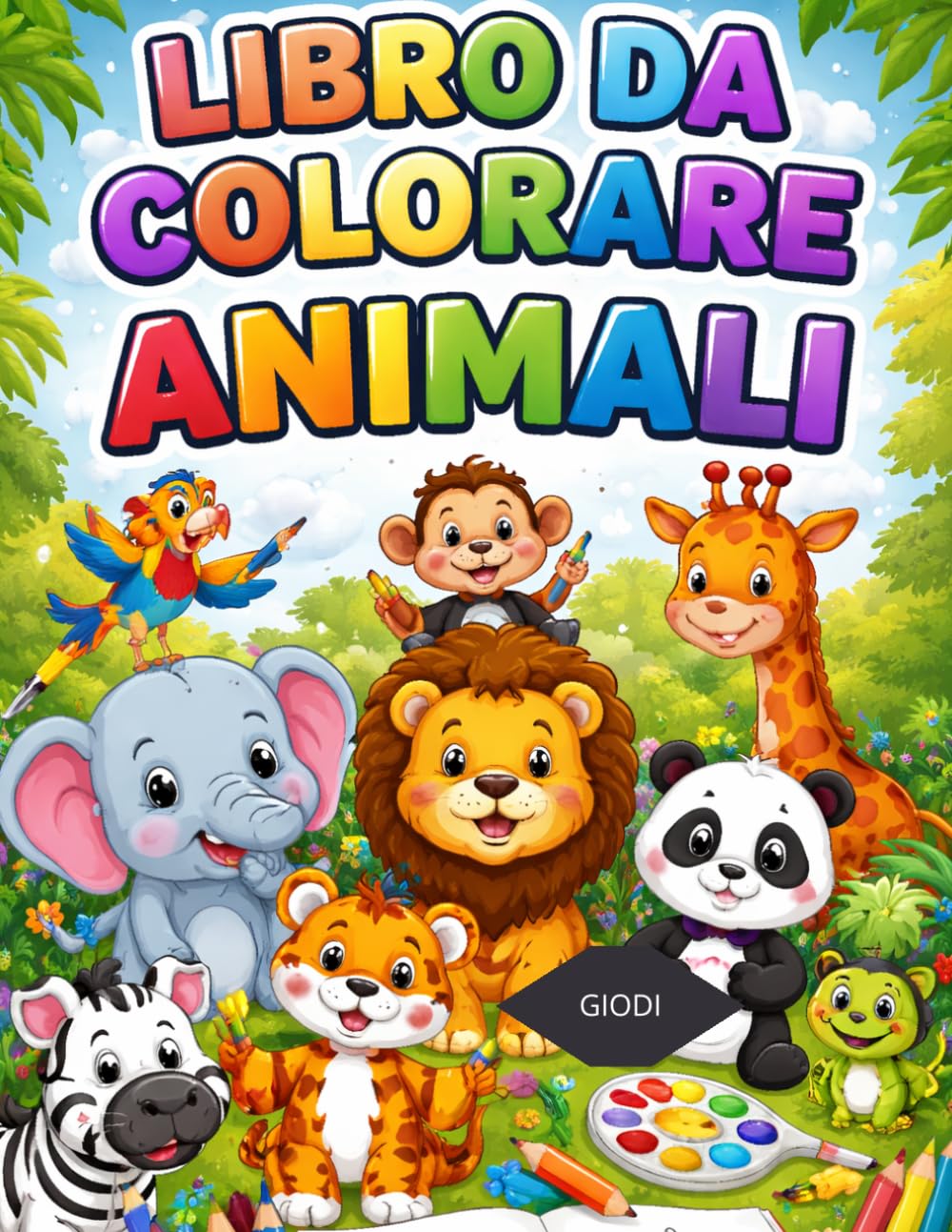 libro da colorare ANIMALI: LIBRO DA COLORARE PER BAMBINI
