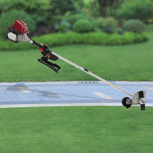 Miniatura 6 de Máquina de corte de césped, 35.8 CC 4 tiempos de gasolina recortadora de césped montado lateral para cortar césped en casa, corte de césped