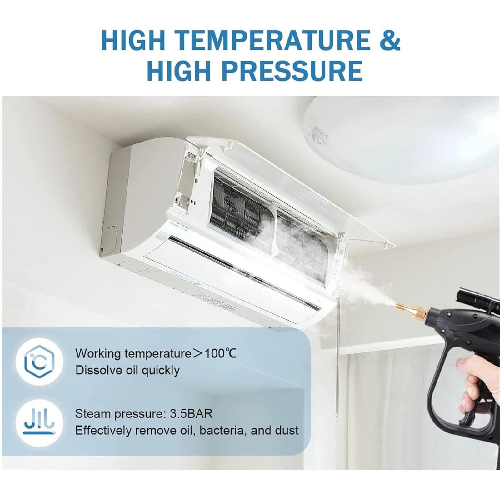 Amazon.co.jp : スチームクリーナー、トリガーコントロール付き