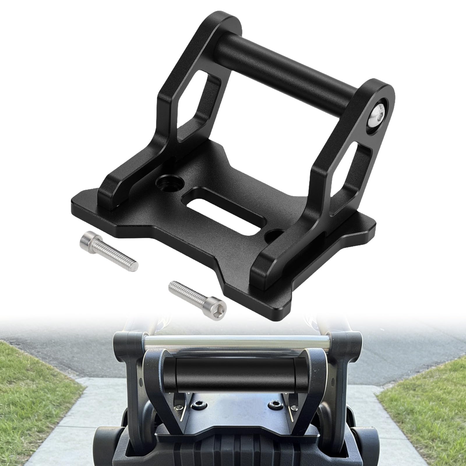 Soporte GPS Moto para CFMOTO 450MT, Soporte Navegación Moto para CFMOTO 450 MT MT450 Ibex 450 2024-2025 ADV Negro-12MM
