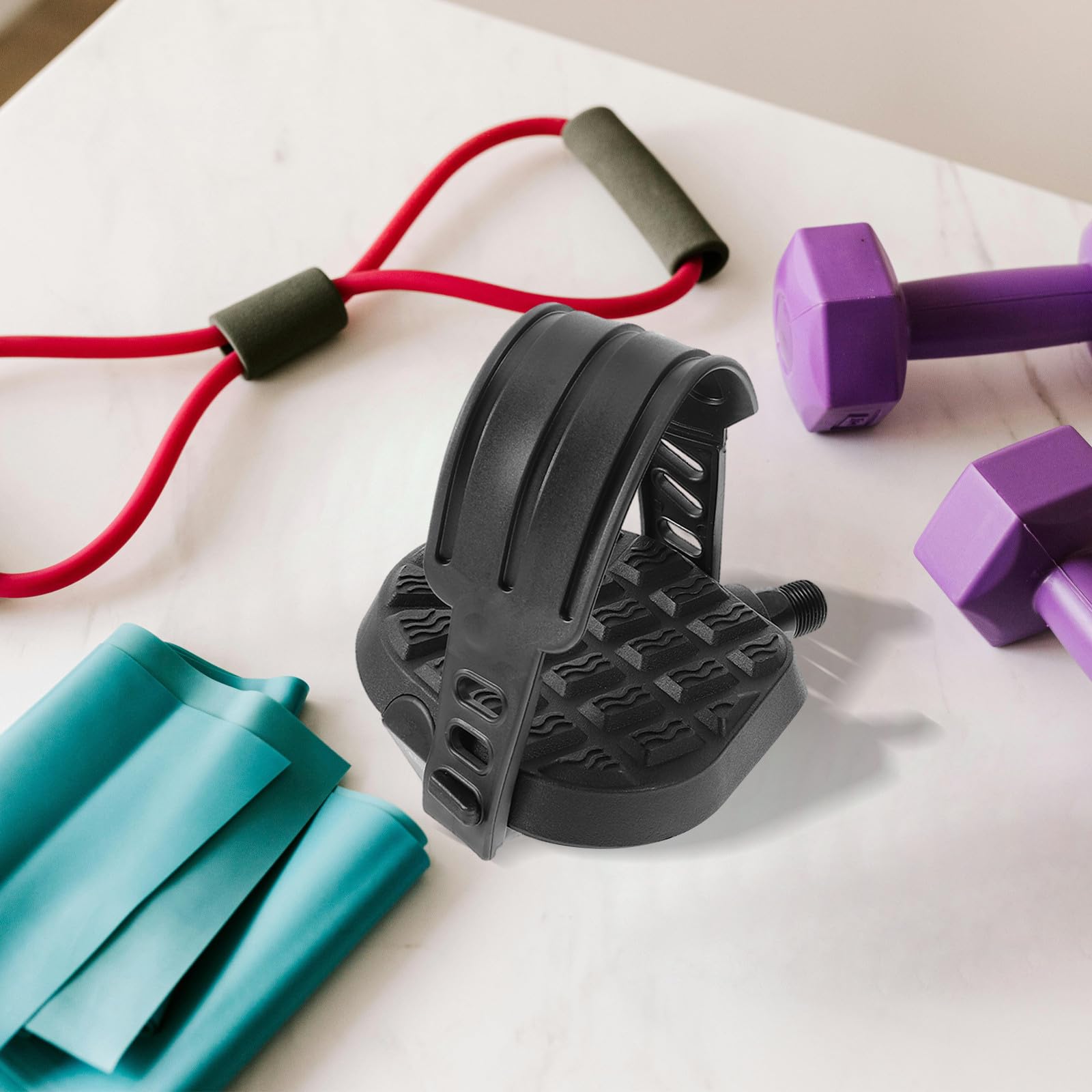 Pedal Bicicleta Estatica de Plástico Ligero Compatible con Bicicletas de Ciclismo Indoor, Incluye 2 Piezas para Reemplazo y Uso Cómodo